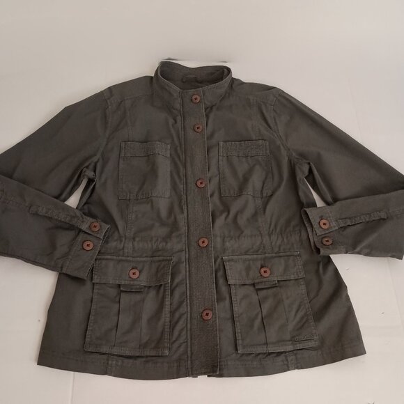 L.L. Bean Olive Green Utility Jacket Item ID 505030 Women’s M - Picture 6 of 16